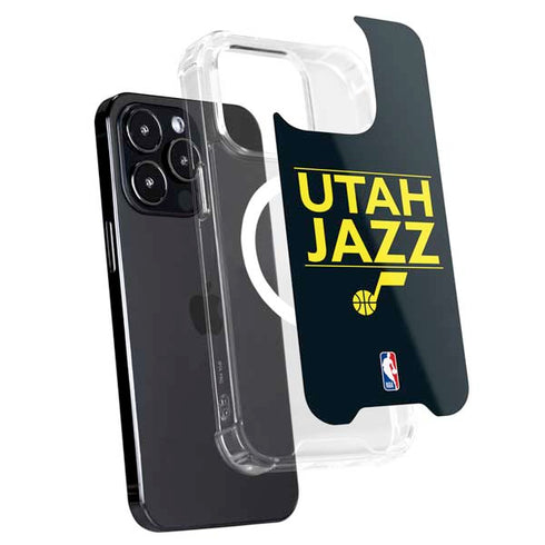 NBA Utah Jazz Standard - Black iPhone 14 Pro MagSafe Case