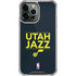 NBA Utah Jazz Standard - Black iPhone 14 Pro Max Clear Case