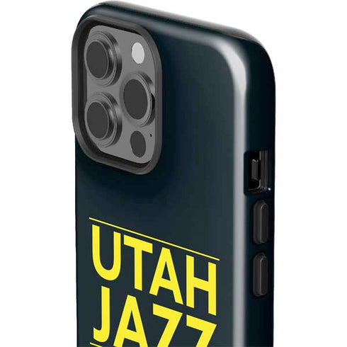 NBA Utah Jazz Standard - Black iPhone 14 Pro Max Impact Case