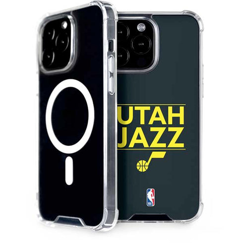 NBA Utah Jazz Standard - Black iPhone 14 Pro Max MagSafe Case
