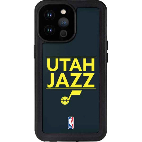 NBA Utah Jazz Standard - Black iPhone 14 Pro Max Waterproof Case