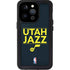 NBA Utah Jazz Standard - Black iPhone 14 Pro Waterproof Case