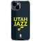 NBA Utah Jazz Standard - Black iPhone 15 Plus Clear Case