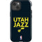 NBA Utah Jazz Standard - Black iPhone 15 Plus Impact Case
