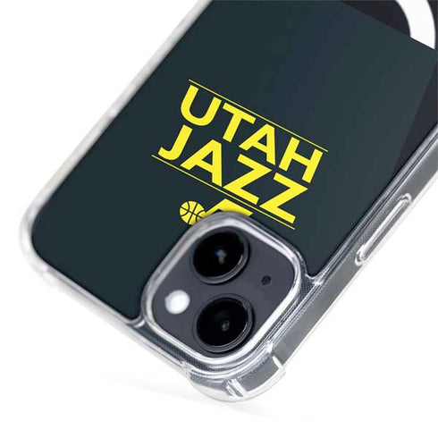 NBA Utah Jazz Standard - Black iPhone 15 Plus MagSafe Case