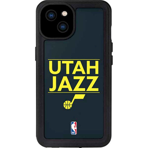 NBA Utah Jazz Standard - Black iPhone 15 Plus Waterproof Case