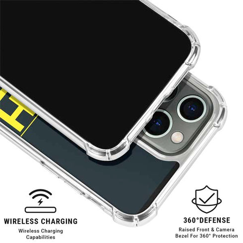 NBA Utah Jazz Standard - Black iPhone 15 Pro Clear Case