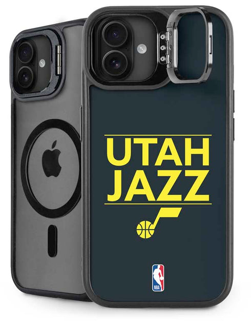 NBA Utah Jazz Standard - Black iPhone 16 Kickstand Case