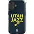 NBA Utah Jazz Standard - Black iPhone 16 Plus Impact Case
