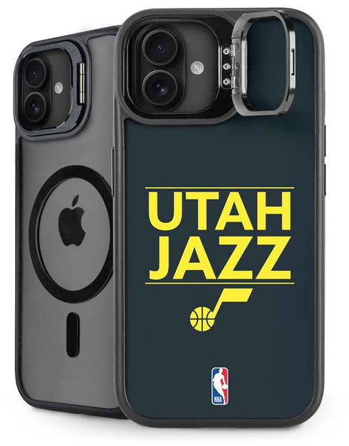 NBA Utah Jazz Standard - Black iPhone 16 Plus Kickstand Case