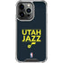 NBA Utah Jazz Standard - Black iPhone 16 Pro Clear Case