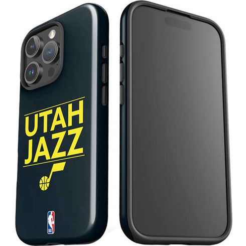 NBA Utah Jazz Standard - Black iPhone 16 Pro Impact Case