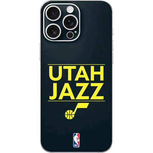 NBA Utah Jazz Standard - Black iPhone 16 Pro Max Skin