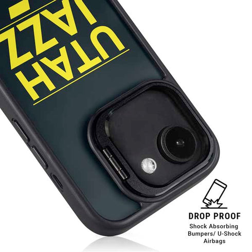 NBA Utah Jazz Standard - Black iPhone 16e Kickstand Case