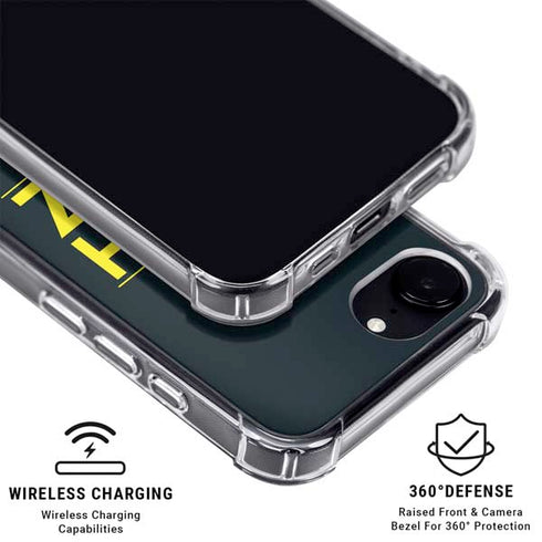 NBA Utah Jazz Standard - Black iPhone 16e Clear Case