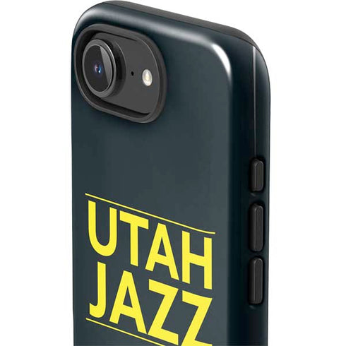 NBA Utah Jazz Standard - Black iPhone 16e Impact Case