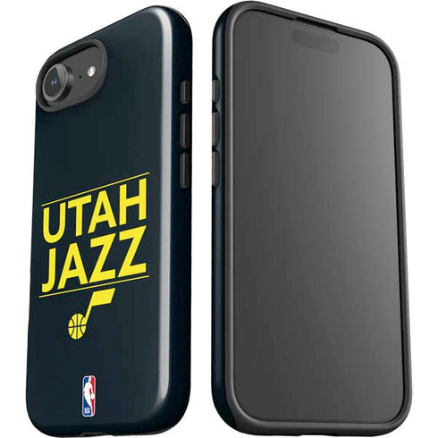 NBA Utah Jazz Standard - Black iPhone 16e Impact Case