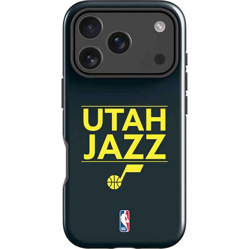 NBA Utah Jazz Standard - Black iPhone 18 Pro Impact Case