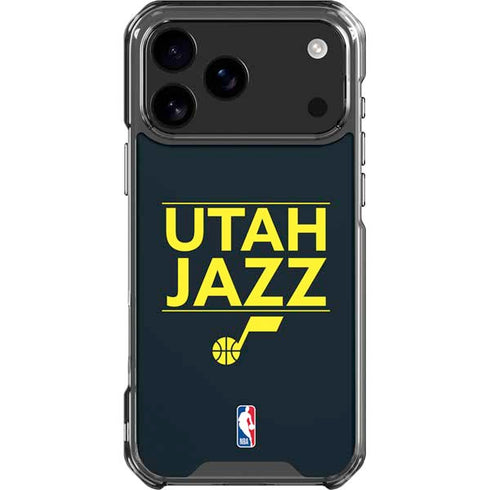NBA Utah Jazz Standard - Black iPhone 18 Pro Max Clear Case