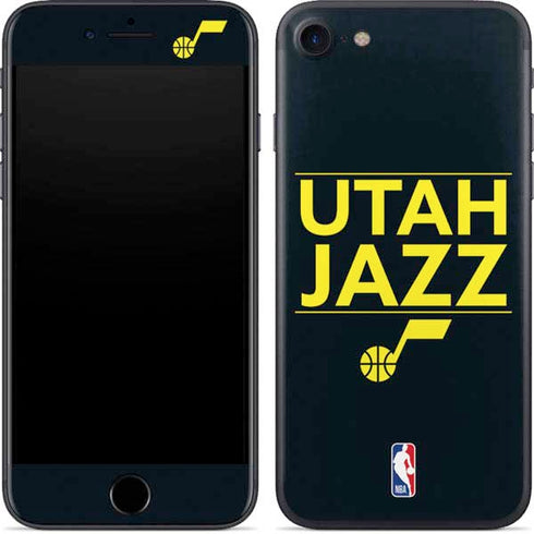 NBA Utah Jazz Standard - Black iPhone 7 Skin