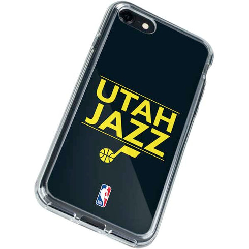 NBA Utah Jazz Standard - Black iPhone SE (2nd & 3rd Gen) Clear Case