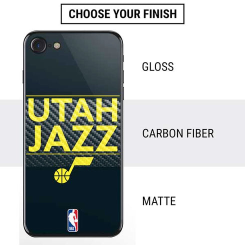 NBA Utah Jazz Standard - Black iPhone SE (2nd & 3rd Gen) Skin