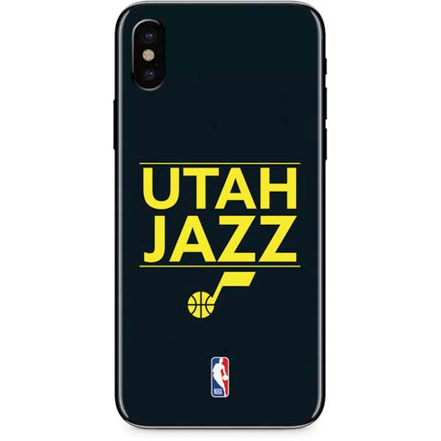 NBA Utah Jazz Standard - Black iPhone X Skin