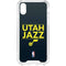 NBA Utah Jazz Standard - Black iPhone XS Clear Case