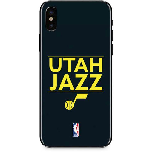 NBA Utah Jazz Standard - Black iPhone XS Max Skin