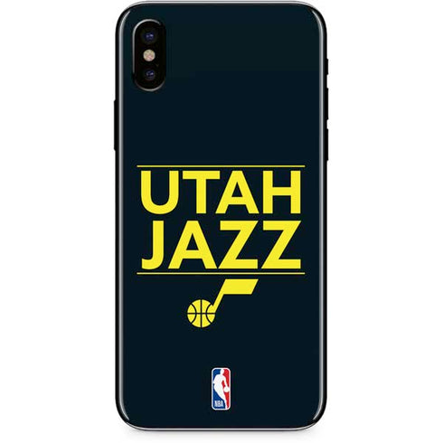 NBA Utah Jazz Standard - Black iPhone XS Skin