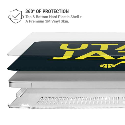 NBA Utah Jazz Standard - Black MacBook Pro 13in (2020) Case plus Skin