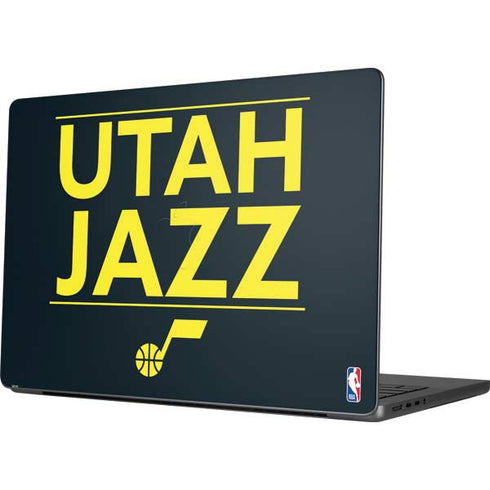 NBA Utah Jazz Standard - Black Apple MacBook Pro 14-inch Skin
