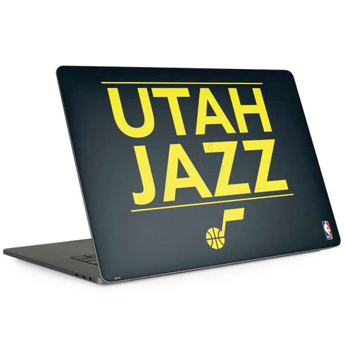 NBA Utah Jazz Standard - Black Apple MacBook Pro 15-inch Skin