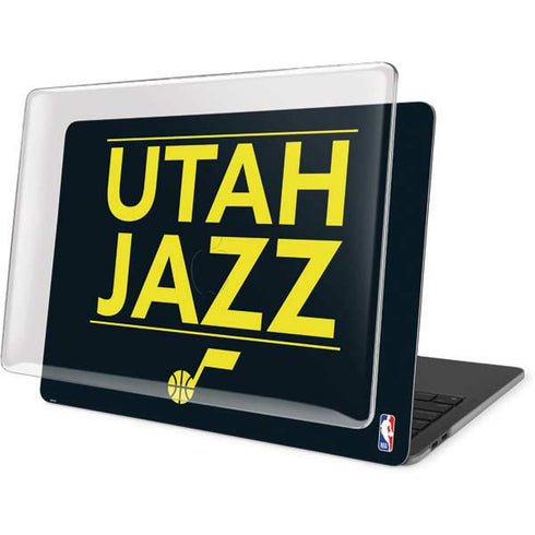NBA Utah Jazz Standard - Black MacBook Pro 15in (2016-19) Case plus Skin