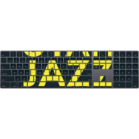 NBA Utah Jazz Standard - Black Magic Keyboard with Numeric Keypad Skin