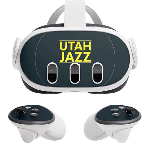 NBA Utah Jazz Standard - Black Meta Quest 3 Skin