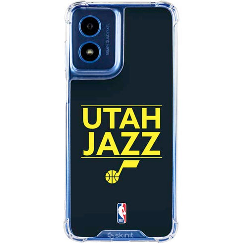 NBA Utah Jazz Standard - Black Moto G 5G (2024) Clear Case