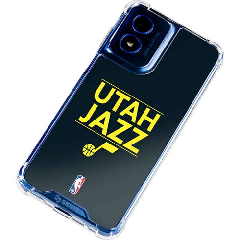 NBA Utah Jazz Standard - Black Moto G 5G (2024) Clear Case