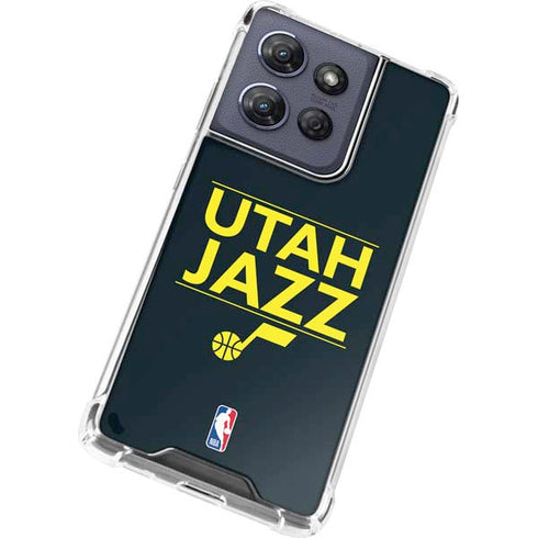 NBA Utah Jazz Standard - Black Moto G Play 5G (2025) Clear Case