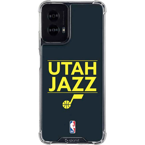 NBA Utah Jazz Standard - Black Moto G Power 5G (2024) Clear Case