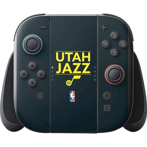 NBA Utah Jazz Standard - Black Nintendo Switch 2 (2025) with Joy-Con Skin