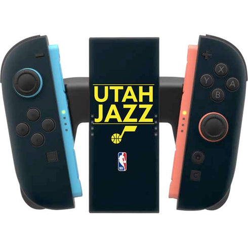 NBA Utah Jazz Standard - Black Nintendo Switch 2 (2025) Joy-Con Controller Skin