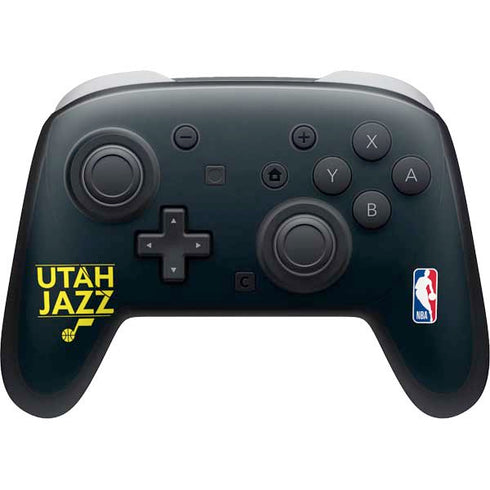 NBA Utah Jazz Standard - Black Nintendo Switch 2 (2025) Pro Controller Skin