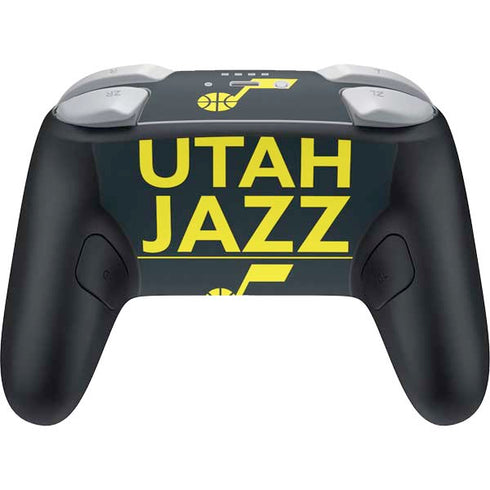 NBA Utah Jazz Standard - Black Nintendo Switch 2 (2025) Pro Controller Skin