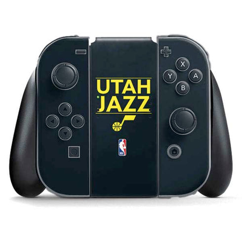 NBA Utah Jazz Standard - Black Nintendo Switch (2017-2021) Joy-Con Controller Skin