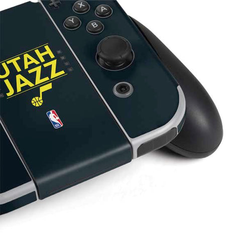 NBA Utah Jazz Standard - Black Nintendo Switch OLED (2021) Skin