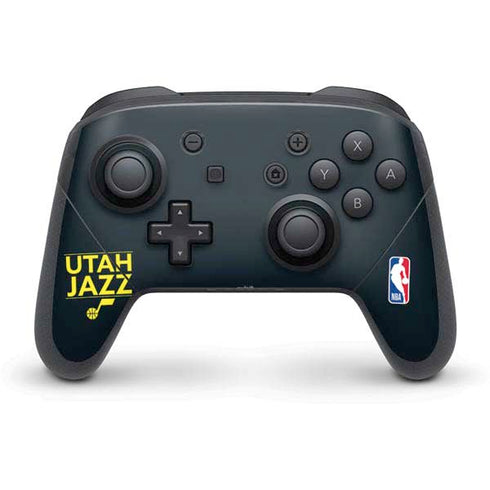 NBA Utah Jazz Standard - Black Nintendo Switch Pro Controller Skin