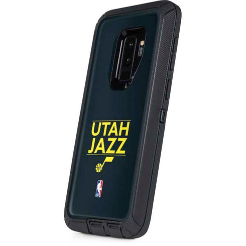 NBA Utah Jazz Standard - Black Otterbox Defender Galaxy Skin