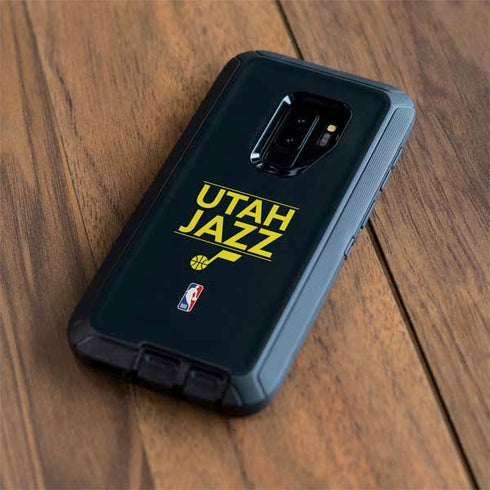 NBA Utah Jazz Standard - Black Otterbox Defender Galaxy Skin