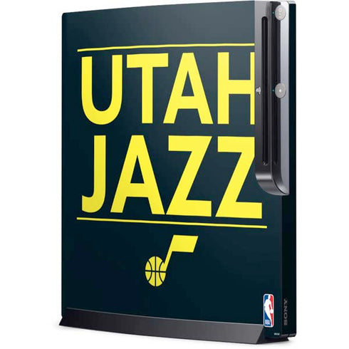 NBA Utah Jazz Standard - Black Playstation 3 & PS3 Slim Skin
